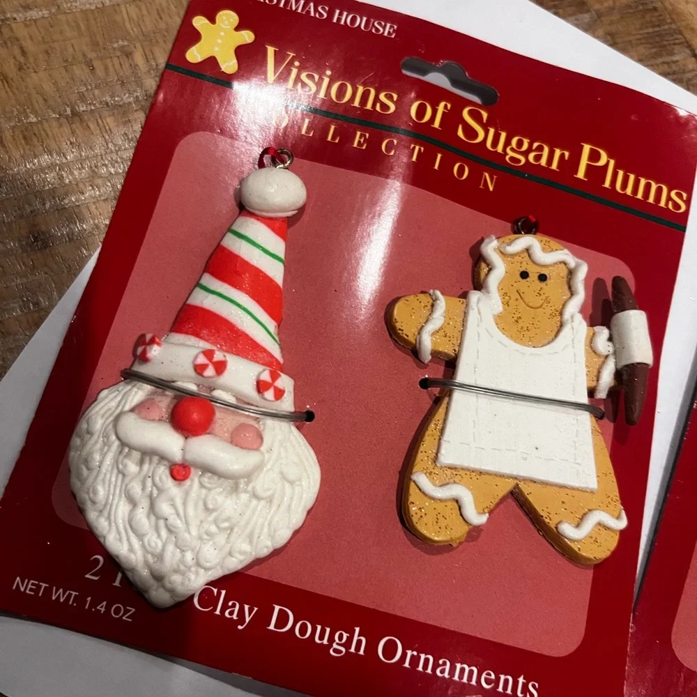 Visions of Sugar Plums Clay Dough Ornaments by Christmas House